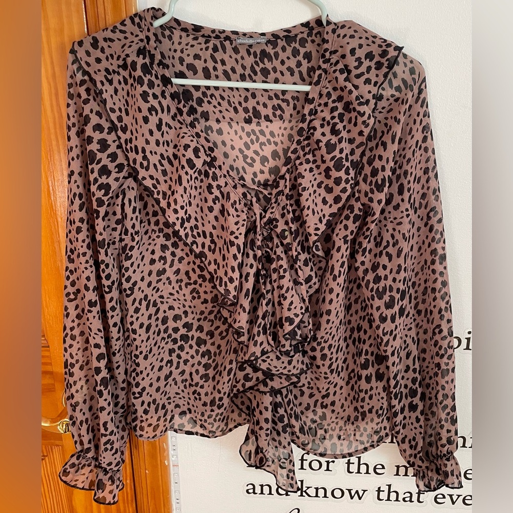 Charlotte Russe | Leopard Print | Blouse